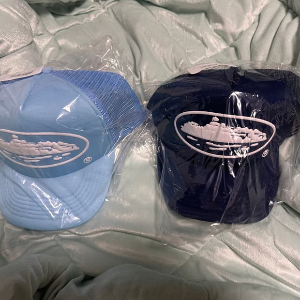 코르테이즈 매쉬 캡 하늘색, 남색