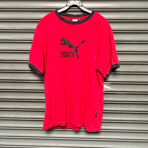 Puma 레드 빅로고 반팔티