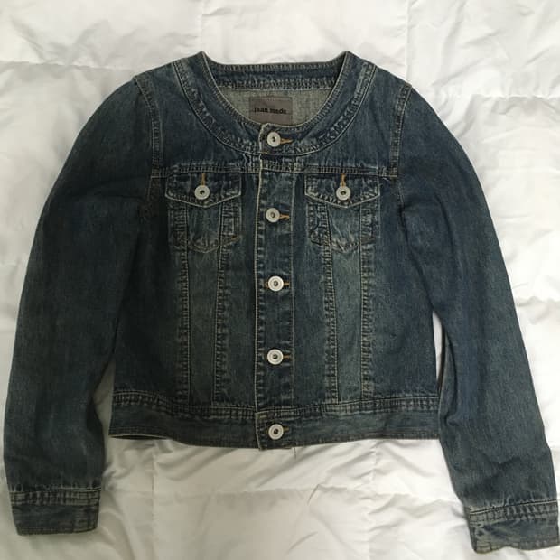 코이세이오st 일본빈티지 모리걸 무카라 청자켓