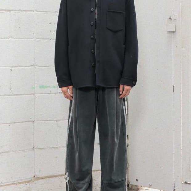 비긴 202 더블 페이스 핸드쏘운 하프 코트