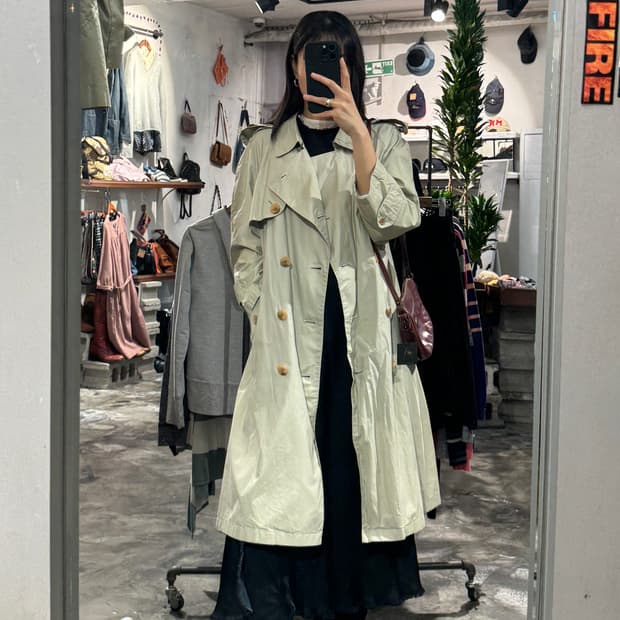 Burberry beige trench coat