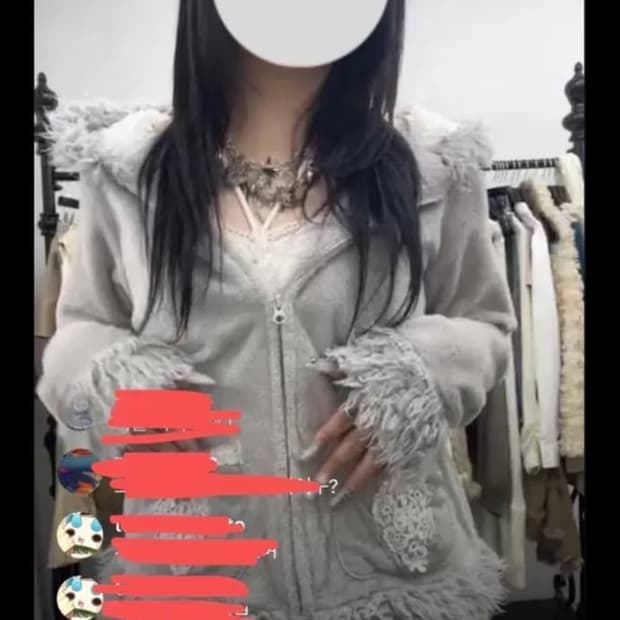 큐빈티지 퍼 자켓