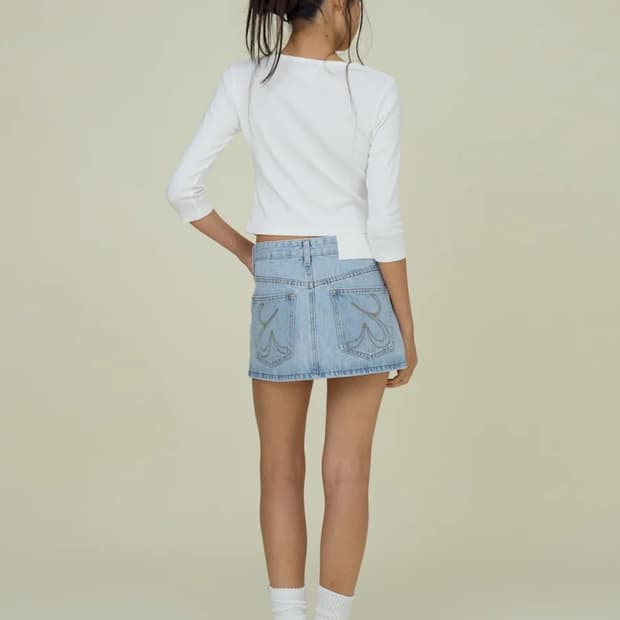 글로니 더 벨라 데님 스커트