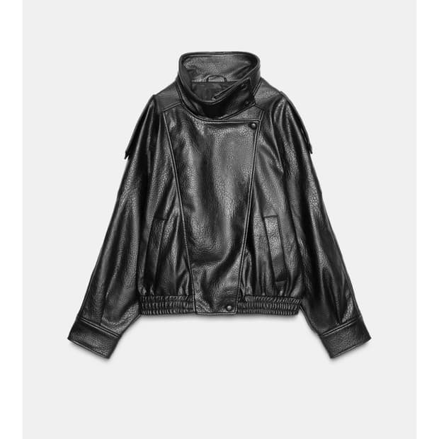 Zara 생로랑맛 가죽 자켓 xs