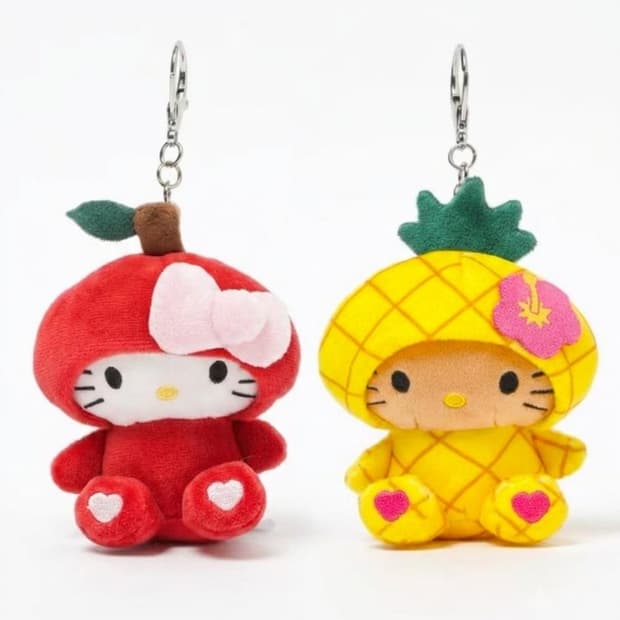 글로벌워크 x 헬로키티 과일 키링 (🍎🍍)