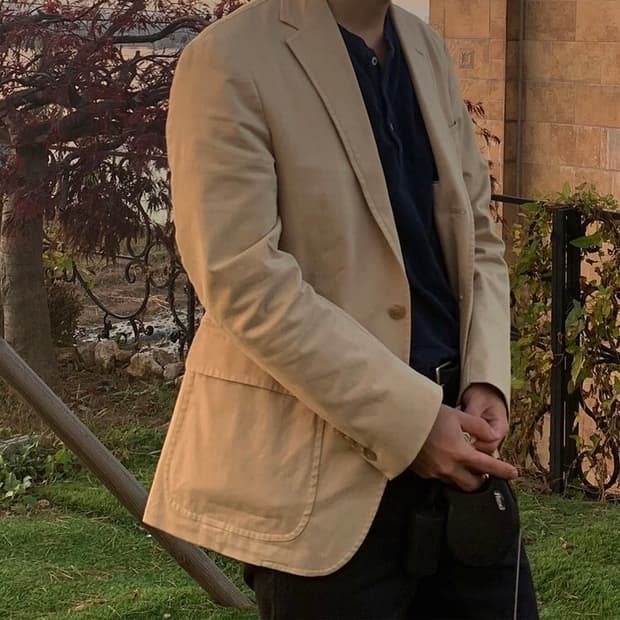 폴로 랄프로렌 블레이저 3B 베이지 XS 95