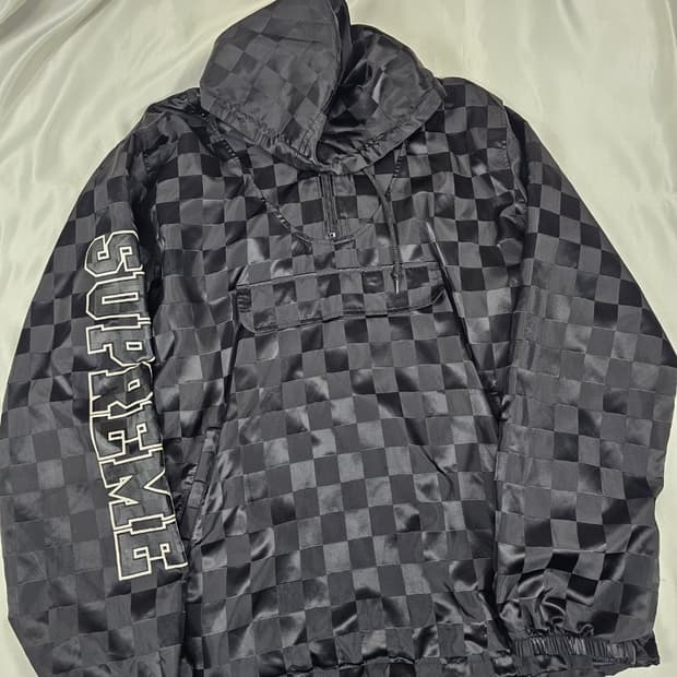 슈프림17ss체커드아노락
