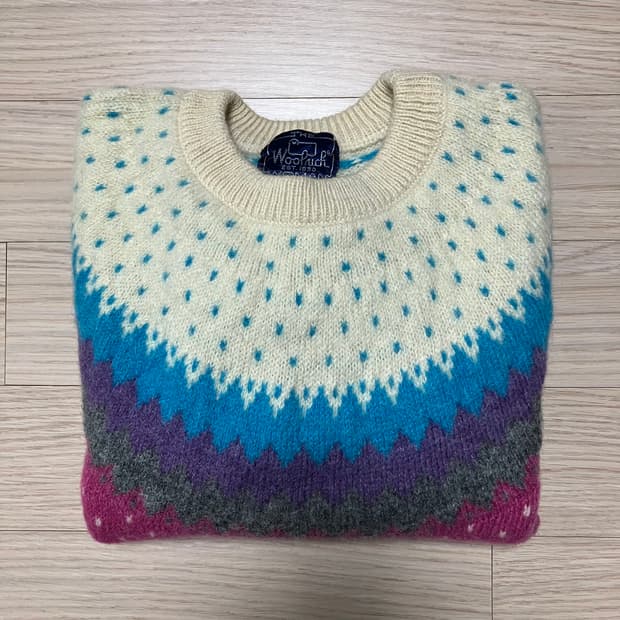 울리치 노르딕 울 모헤어 니트 Woolrich