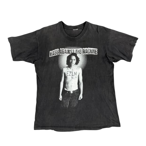 90s RATM 레이지 어게인스트 더 머신 잭드라 로차 포토 티셔츠