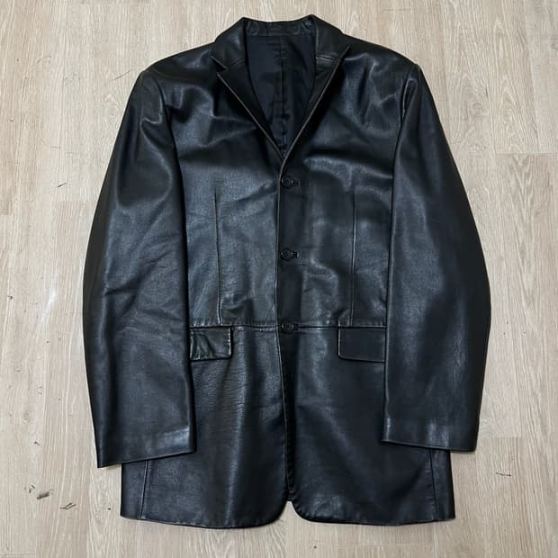 파스토조 남성 천연 양가죽 싱글 가죽자켓 XL/105 