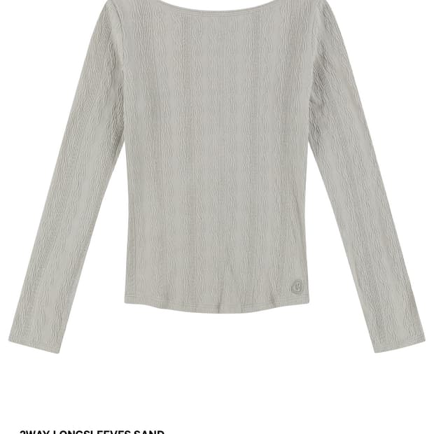 코이세이오 2way longsleeves sand