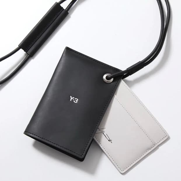 Y-3 요지야마모토 가죽 목걸이 카드홀더 카드지갑