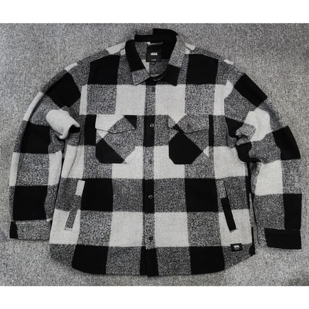 반스 덴비 퍼지 루즈핏 플란넬 셔츠 자켓 XL