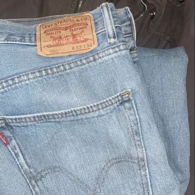 리바이스 550 데님 청바지