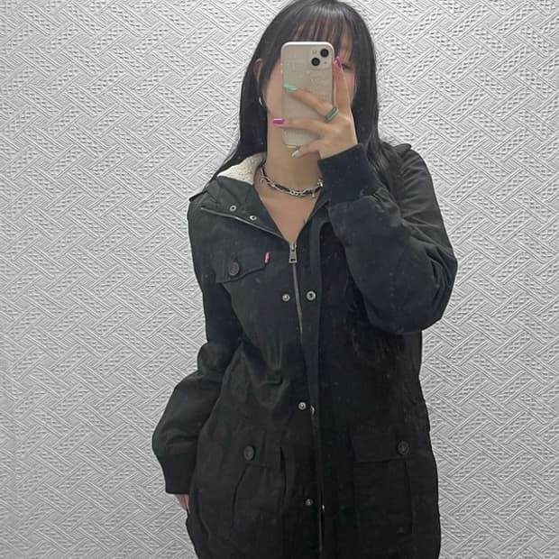 리바이스 빈티지 멀티포켓 양털 미디 야상 자켓 95 C07211