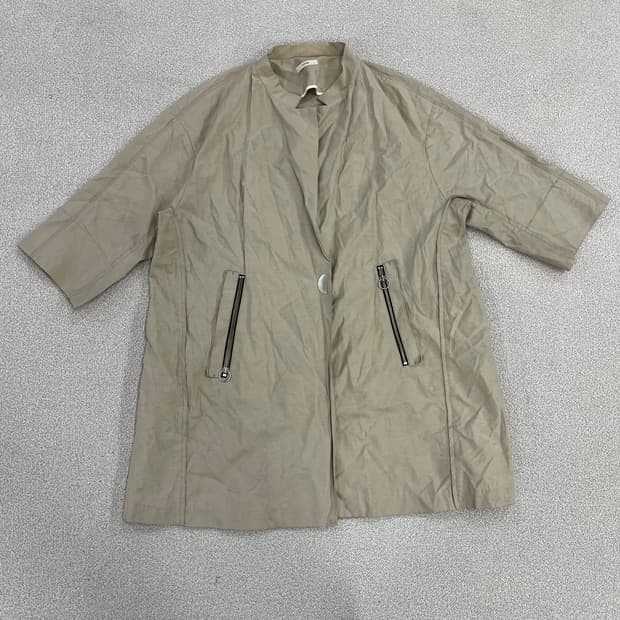 82 한섬 시스템 린넨 하프 자켓 0213M