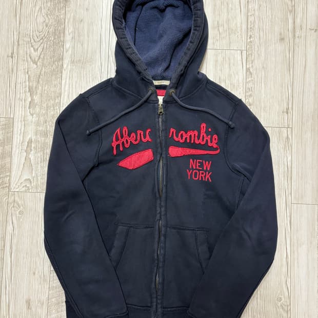 아베크롬비 후드집업 네이비 m