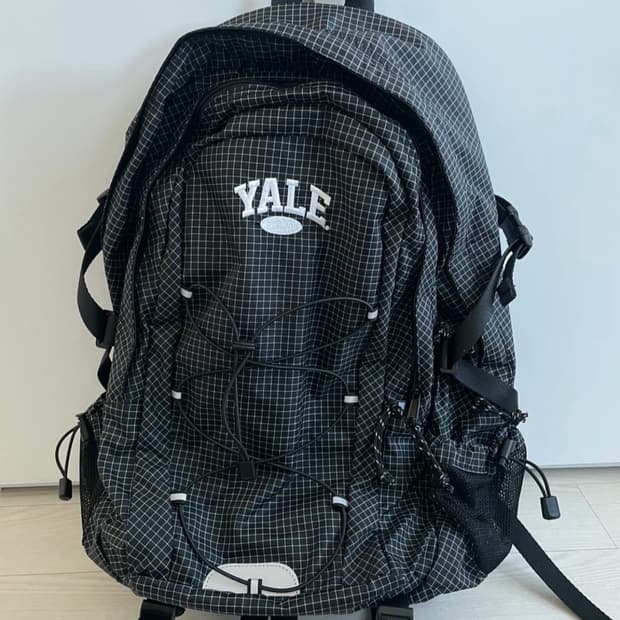 (무료택배) 새상품 예일 띵크팩 37L 체크블랙 대학생 고등학생 백팩