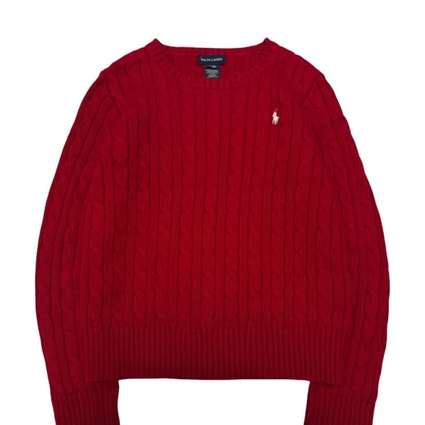 폴로 랄프로렌 케이블 꽈배기 니트