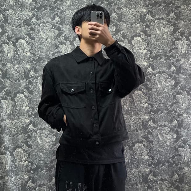 zara 자라 스웨이드 버튼 자켓