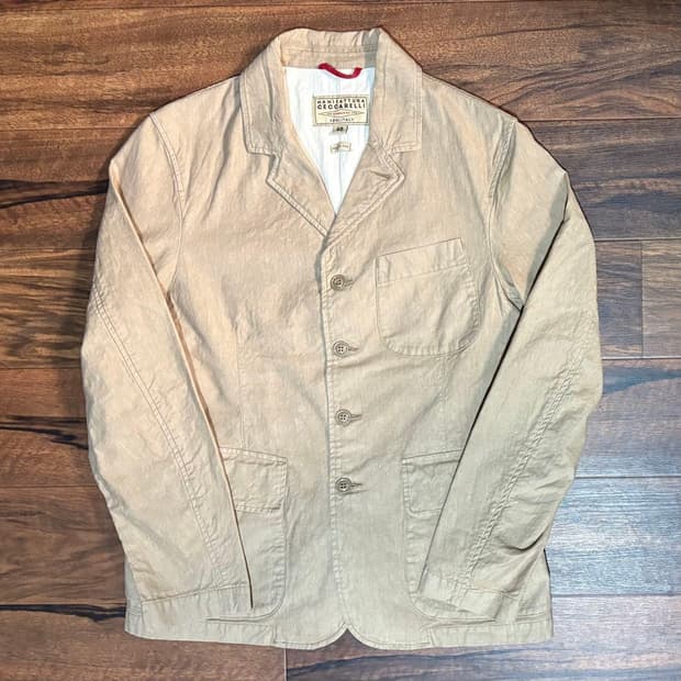 [40] 마니팟츄라 체커렐리 컨츄리 자켓 필슨 Italy 베이지