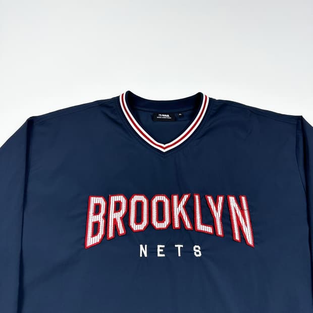 MLB 브루클린 네츠 네이비 바람막이 웜업 (실측 XXL)