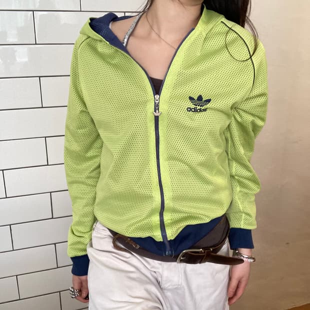 아디다스 리버시블 메쉬 후드 자켓