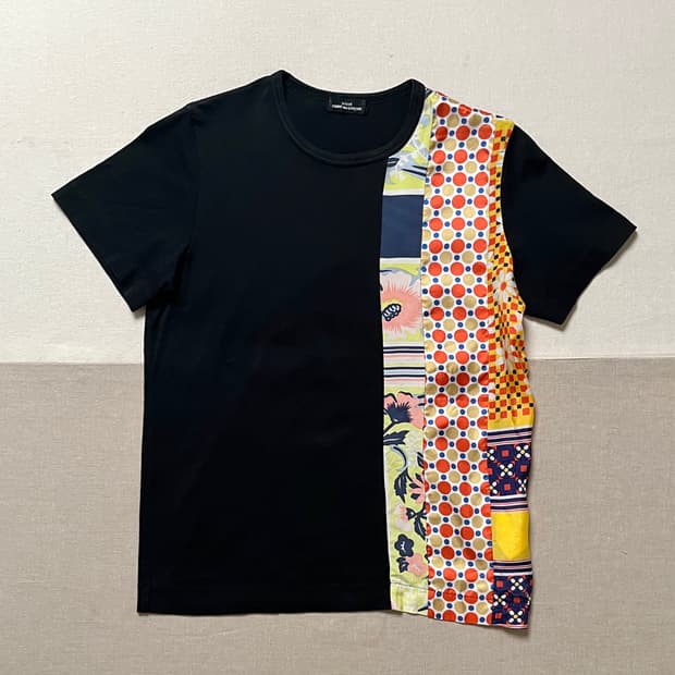 꼼데가르송 패치워크 프린트 티셔츠 Comme des Garcons