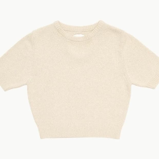 아모멘토 컷아웃 풀오버 니트