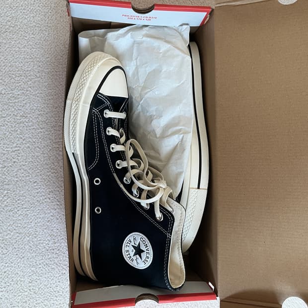 컨버스 하이 295+고무끈 완전 새상품 