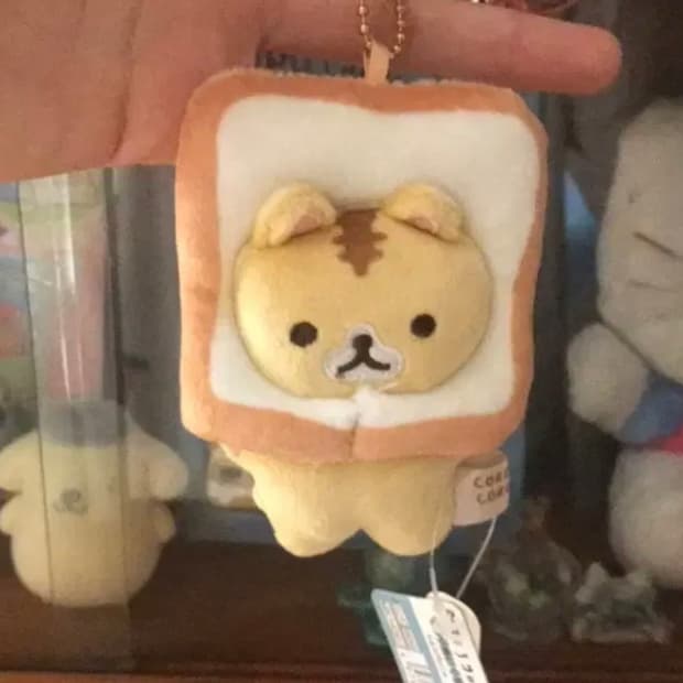 급처!!일본고전풍 리락쿠마 식빵 인형 키링 코로코로코로냐