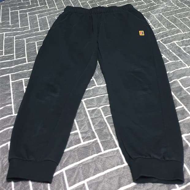 나이키 코트 드라이핏 헤리티지 프렌치 조거팬츠 블랙 (XL)