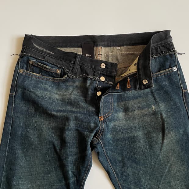 06 Dior homme Cummerbund Jeans