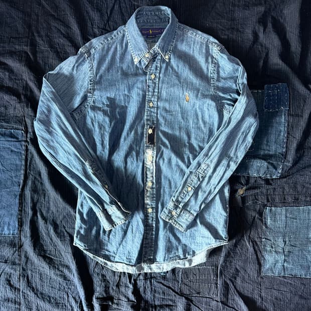 폴로 랄프로렌 클래식핏 샴브레이 셔츠 S