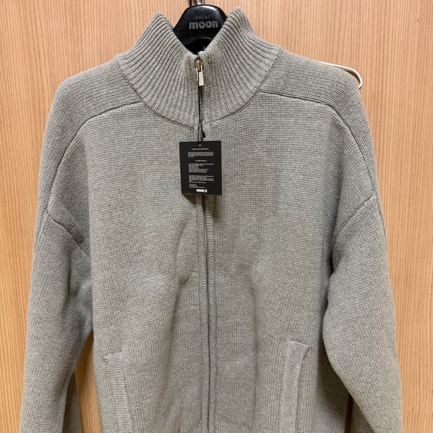 나인제트 크롭 니트 오픈 집업