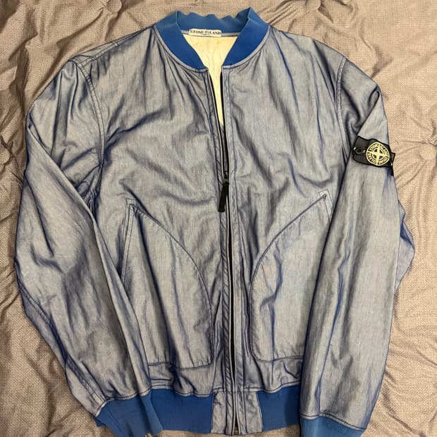 스톤아일랜드 08S/S SnowFlake 화이트 메쉬 와펜 자켓