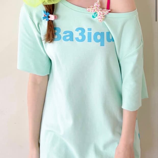 샵페어리 loose logo t-shirt (apple mint)
