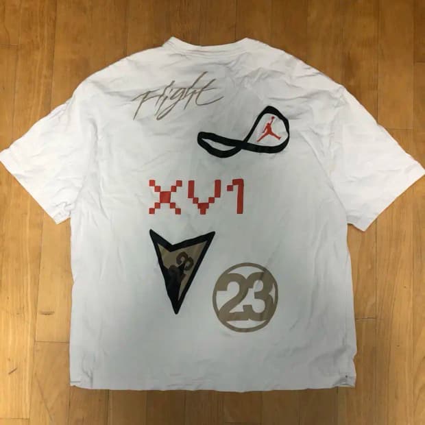 조던 플라이트 시그니처 프린팅 티셔츠 XXL