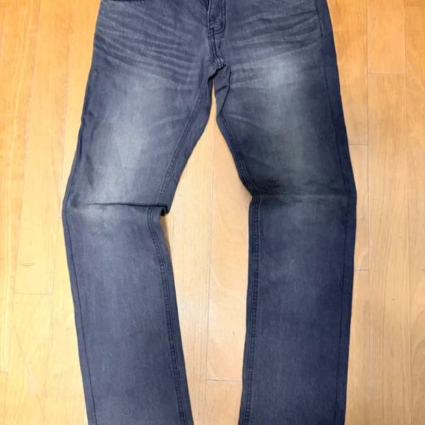 돌체앤가바나 슬림 스트레이트핏 빈티지 워싱 데님팬츠 48