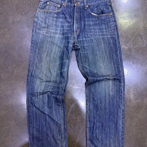 리바이스 506 헤링본 패턴 코리아탭 컴포트 스트레이트 데님팬츠 36