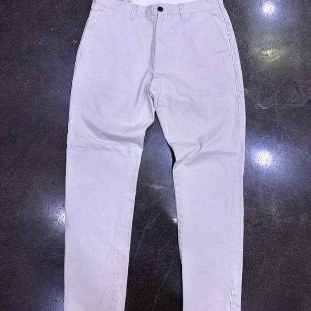 자라 테이퍼드핏 아이보리 코튼 치노팬츠 31