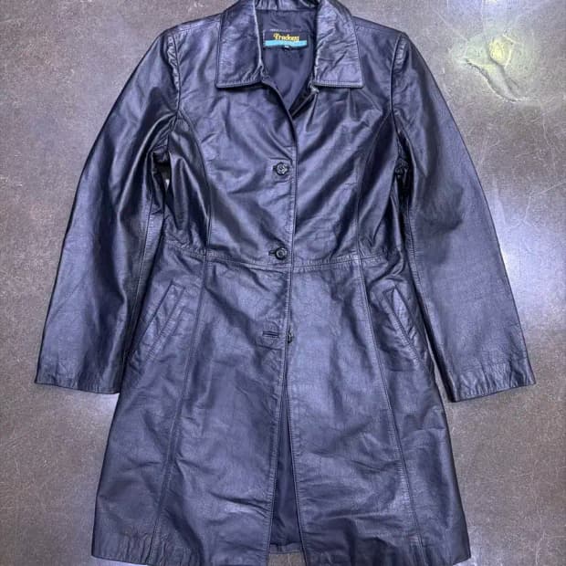 빈티지 소가죽 하프코트 레더자켓 66