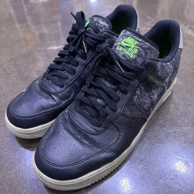 나이키 에어포스1 07 로우 일렉트릭 블랙 그린 285