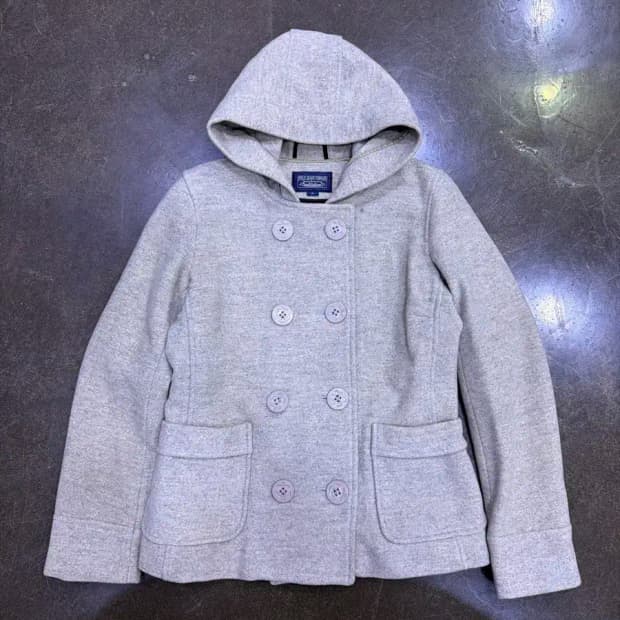 폴로 랄프로렌 진스 후드 더블 블레스트 피코트 S