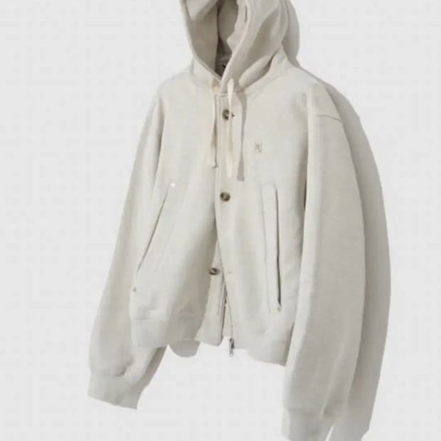 세터 테오 코튼 올 데이 후드 집업 멜란지 그레이 M