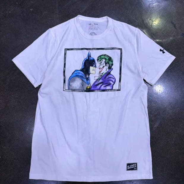 언더아머 DC 코믹스 배트맨 조커 반팔 티셔츠 루즈핏 M