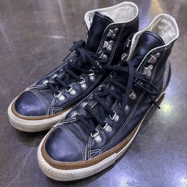 컨버스 올스타 레더 검 하이 가죽 부츠 265