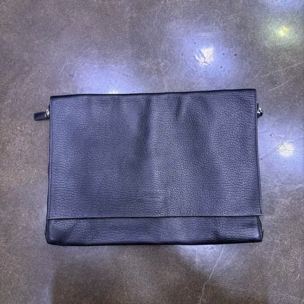 캘빈클라인 컬렉션 가죽 레더 서류 클러치백