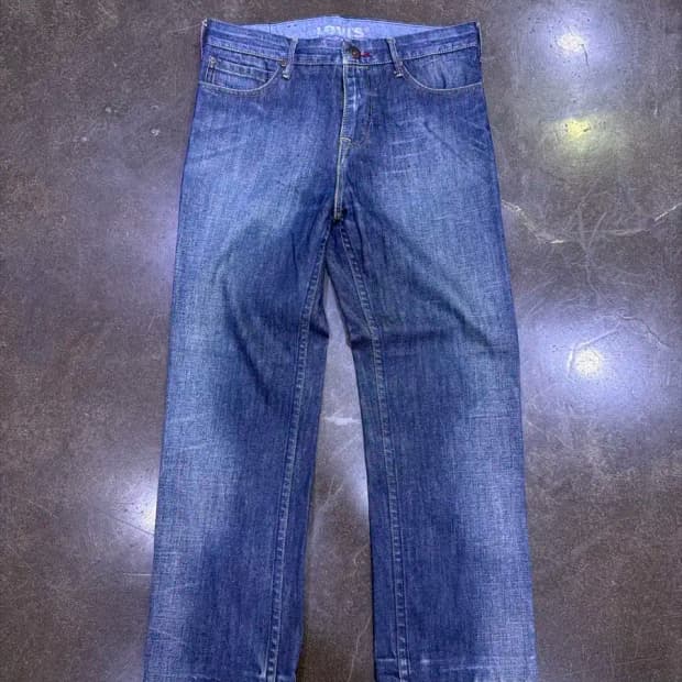 리바이스 빈티지 인디고 워싱 스트레이트핏 데님팬츠 32