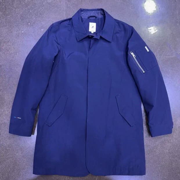 캉골 맥코트 발마칸 트렌치코트 네이비 M